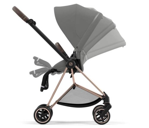 Cybex Mios 3.0 + Cloud Z2 i-Size Soho Grey + Rose gold frame Bērnu Ratiņi 3in1