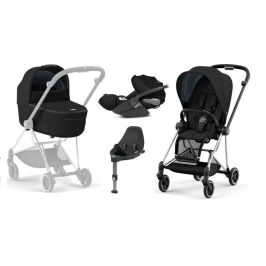 Cybex Mios 3.0 Deep Black + Cloud Z I-Size + Chrome Black frame Детская Коляска 4in1 Cybex Mios 3.0 Deep Black + Cloud Z I-Size + Chrome Black frame Детская Коляска 4in1