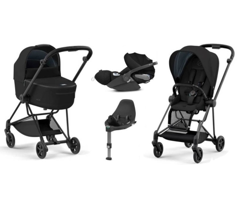 Cybex Mios 3.0 Deep Black + Cloud Z I-Size + Matt Black frame Детская Коляска 4in1