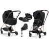 Cybex Mios 3.0 Deep Black + Cloud Z I-Size + Rose gold frame Детская Коляска 4in1