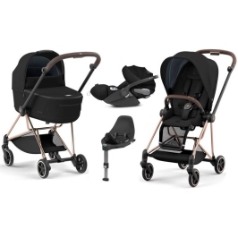Cybex Mios 3.0 Deep Black + Cloud Z I-Size + Rose gold frame Детская Коляска 4in1 Cybex Mios 3.0 Deep Black + Cloud Z I-Size + Rose gold frame Детская Коляска 4in1