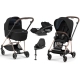 Cybex Mios 3.0 Deep Black + Cloud Z I-Size + Rose gold frame Bērnu Ratiņi 4in1