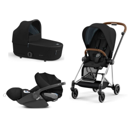 Cybex Mios 3.0 Deep Black Plus + Cloud Z i-Size + Chrome Brown frame Детская Коляска 3in1 Cybex Mios 3.0 Deep Black Plus + Cloud Z i-Size + Chrome Brown frame Детская Коляска 3in1