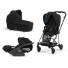 Cybex Mios 3.0 Deep Black Plus + Cloud Z i-Size + Matt Black frame Детская Коляска 3in1