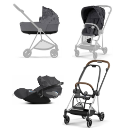 Cybex Mios 3.0 Dream Grey Simply Flowers + Cloud Z I-Size + Chrome Brown frame Bērnu Ratiņi 3in1 Cybex Mios 3.0 Dream Grey Simply Flowers + Cloud Z I-Size + Chrome Brown frame Bērnu Ratiņi 3in1