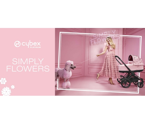 Cybex Mios 3.0 Dream Grey Simply Flowers Pastaigu Bloks