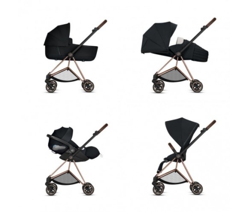 Cybex Mios 3.0 Eco Dark Navy + Cloud Z2 I-Size + Chrome Black frame Детская Коляска 4in1