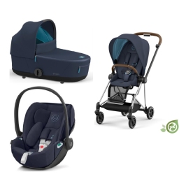 Cybex Mios 3.0 Eco Dark Navy + Cloud Z2 i-Size + Chrome Brown frame Bērnu Ratiņi 3in1 Cybex Mios 3.0 Eco Dark Navy + Cloud Z2 i-Size + Chrome Brown frame Bērnu Ratiņi 3in1