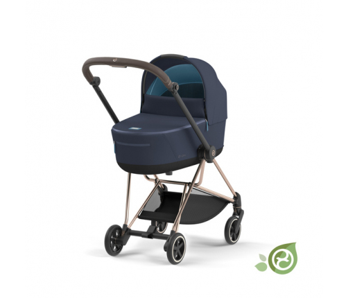 Cybex Mios 3.0 Eco Dark Navy + Cloud Z2 I-Size + Rose gold frame Bērnu Ratiņi 4in1