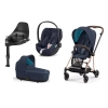 Cybex Mios 3.0 Eco Dark Navy + Cloud Z2 I-Size + Rose gold frame Bērnu Ratiņi 4in1