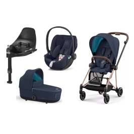 Cybex Mios 3.0 Eco Dark Navy + Cloud Z2 I-Size + Rose gold frame Детская Коляска 4in1 Cybex Mios 3.0 Eco Dark Navy + Cloud Z2 I-Size + Rose gold frame Детская Коляска 4in1