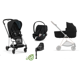 Cybex Mios 3.0 Eco Onyx Black + Cloud Z2 I-Size + Chrome Black frame Bērnu Ratiņi 4in1 Cybex Mios 3.0 Eco Onyx Black + Cloud Z2 I-Size + Chrome Black frame Bērnu Ratiņi 4in1