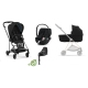 Cybex Mios 3.0 Eco Onyx Black + Cloud Z2 I-Size + Matt Black frame Bērnu Ratiņi 4in1