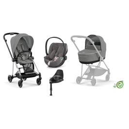 Cybex Mios 3.0 Eco Pearl Grey + Cloud Z2 I-Size + Chrome Black frame Bērnu Ratiņi 4in1 Cybex Mios 3.0 Eco Pearl Grey + Cloud Z2 I-Size + Chrome Black frame Bērnu Ratiņi 4in1