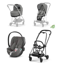 Cybex Mios 3.0 Eco Pearl Grey + Cloud Z2 i-Size + Matt Black frame Bērnu Ratiņi 3in1 Cybex Mios 3.0 Eco Pearl Grey + Cloud Z2 i-Size + Matt Black frame Bērnu Ratiņi 3in1