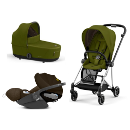 Cybex Mios 3.0 Khaki Green Plus + Cloud Z i-Size + Chrome Black frame Детская Коляска 3in1