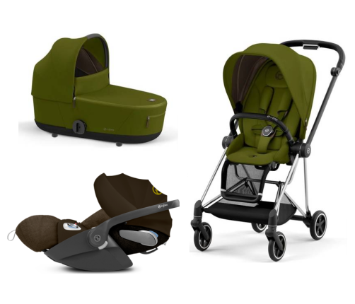 Cybex Mios 3.0 Khaki Green Plus + Cloud Z i-Size + Chrome Black frame Детская Коляска 3in1