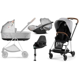 Cybex Mios 3.0 Koi Crystallized + Cloud Z I-Size + Chrome Brown frame Bērnu Ratiņi 4in1