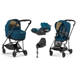 Cybex Mios 3.0 Mountain Blue + Cloud Z I-Size + Matt Black frame Детская Коляска 4in1 Cybex Mios 3.0 Mountain Blue + Cloud Z I-Size + Matt Black frame Детская Коляска 4in1