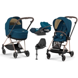 Cybex Mios 3.0 Mountain Blue + Cloud Z I-Size + Rose gold frame Детская Коляска 4in1