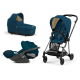 Cybex Mios 3.0 Mountain Blue Plus + Cloud Z i-Size + Matt Black frame Детская Коляска 3in1