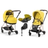 Cybex Mios 3.0 Mustard Yellow + Cloud Z I-Size + Rose gold frame Детская Коляска 4in1