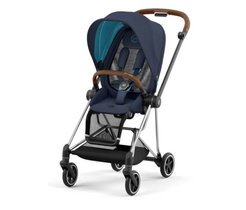 Cybex Mios 3.0 Nautical Blue Plus + Cloud Z i-Size + Chrome Brown frame Детская Коляска 3in1