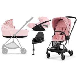 Cybex Mios 3.0 Pale Blush Simply Flowers + Cloud Z I-Size + Matt Black frame Детская Коляска 4in1 Cybex Mios 3.0 Pale Blush Simply Flowers + Cloud Z I-Size + Matt Black frame Детская Коляска 4in1