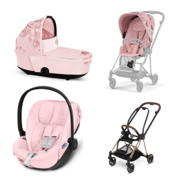 Cybex Mios 3.0 Pale Blush Simply Flowers + Cloud Z I-Size + Rose gold frame Bērnu Ratiņi 3in1 Cybex Mios 3.0 Pale Blush Simply Flowers + Cloud Z I-Size + Rose gold frame Bērnu Ratiņi 3in1