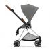 Cybex Mios 3.0 Soho Grey + Cloud Z I-Size + Chrome Brown frame Bērnu Ratiņi 4in1