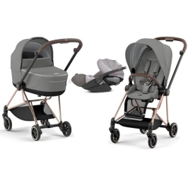 Cybex Mios 3.0 Soho Grey Plus + Cloud Z I-Size + Rose gold frame Bērnu Ratiņi 3in1 Cybex Mios 3.0 Soho Grey Plus + Cloud Z I-Size + Rose gold frame Bērnu Ratiņi 3in1