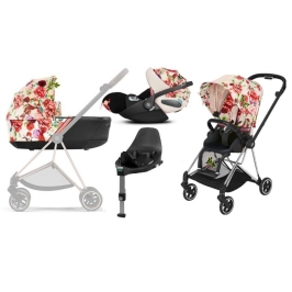Cybex Mios 3.0 Spring Blossom Light + Cloud Z I-Size + Chrome Black frame Bērnu Ratiņi 4in1 Cybex Mios 3.0 Spring Blossom Light + Cloud Z I-Size + Chrome Black frame Bērnu Ratiņi 4in1