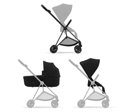 Cybex Mios Deep Black + Matt Black Frame Прогулочная Коляска