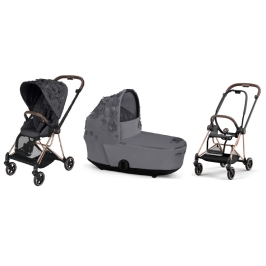 Cybex Mios Dream Grey Simply Flowers + Rose gold Frame Детская Коляска 2in1