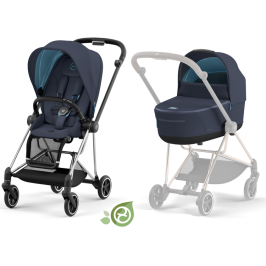 Cybex Mios Eco Dark Navy + Chrome Black Frame Детская Коляска 2in1 Cybex Mios Eco Dark Navy + Chrome Black Frame Детская Коляска 2in1