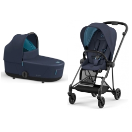 Cybex Mios Eco Dark Navy + Matt Black Frame Детская Коляска 2in1 Cybex Mios Eco Dark Navy + Matt Black Frame Детская Коляска 2in1