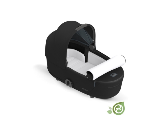 Cybex Mios Eco Onyx Black + Chrome Black Frame Bērnu Ratiņi 2in1