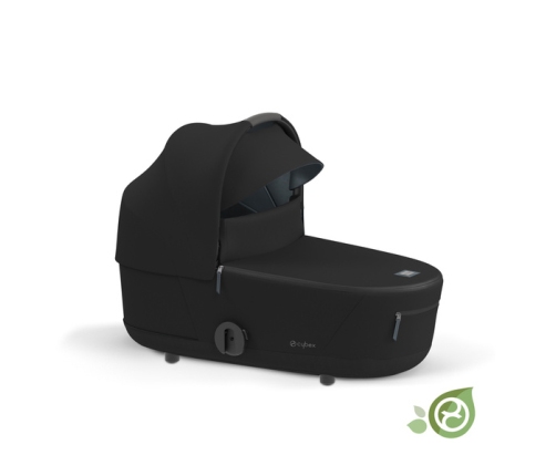 Cybex Mios Eco Onyx Black + Chrome Black Frame Bērnu Ratiņi 2in1