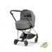 Cybex Mios Eco Pearl Grey + Chrome Black Frame Bērnu Ratiņi 2in1