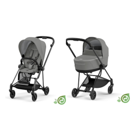 Cybex Mios Eco Pearl Grey + Matt Black Frame Детская Коляска 2in1 Cybex Mios Eco Pearl Grey + Matt Black Frame Детская Коляска 2in1