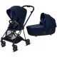 Cybex Mios Indigo Blue + Matt Black Frame Bērnu Ratiņi 2in1