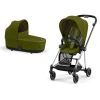 Cybex Mios Khaki Green + Chrome Black Frame Bērnu Ratiņi 2in1