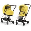 Cybex Mios Mustard Yellow + Rose gold Frame Bērnu Ratiņi 2in1