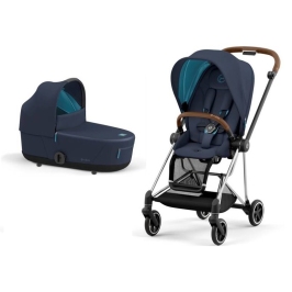 Cybex Mios Nautical Blue + Chrome Brown Frame Bērnu Ratiņi 2in1 Cybex Mios Nautical Blue + Chrome Brown Frame Bērnu Ratiņi 2in1