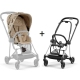 Cybex Mios Nude Beige Simply Flowers + Chrome Black Frame Прогулочная Коляска