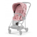 Cybex Mios Pale Blush Simply Flowers + Chrome Brown Frame Bērnu Ratiņi 2in1