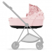 Cybex Mios Pale Blush Simply Flowers + Chrome Brown Frame Bērnu Ratiņi 2in1