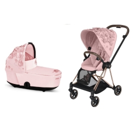 Cybex Mios Pale Blush Simply Flowers + Rose gold Frame Bērnu Ratiņi 2in1 Cybex Mios Pale Blush Simply Flowers + Rose gold Frame Bērnu Ratiņi 2in1