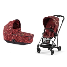 Cybex Mios Rosenrot Red + Matt Black Frame Bērnu Ratiņi 2in1 Cybex Mios Rosenrot Red + Matt Black Frame Bērnu Ratiņi 2in1