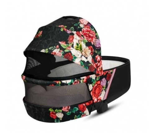 Cybex Mios Spring Blossom Dark + Chrome Brown Frame Bērnu Ratiņi 2in1